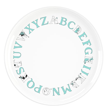 Moomin ABC Tallerken Ø 20 cm Turkis