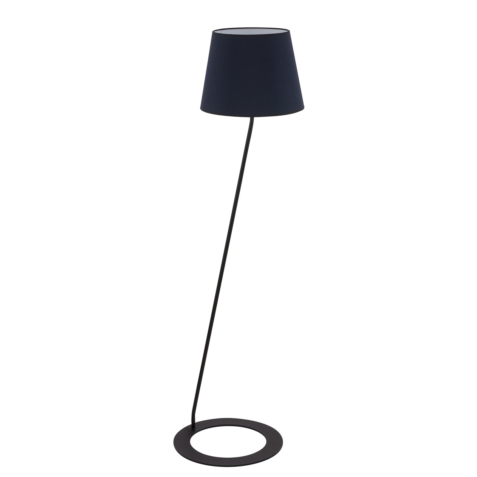 Gulvlampe Shade i svart med tekstilskjerm
