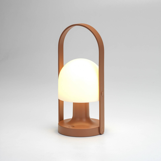 MARSET FollowMe LED-bordlampe, batteri, terrakotta