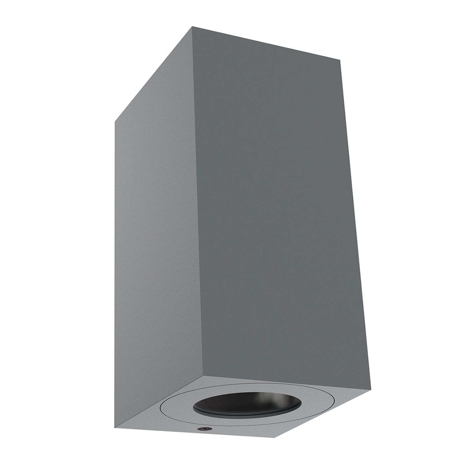 Utendørs vegglampe Canto Maxi Kubi 2, 17 cm, grå