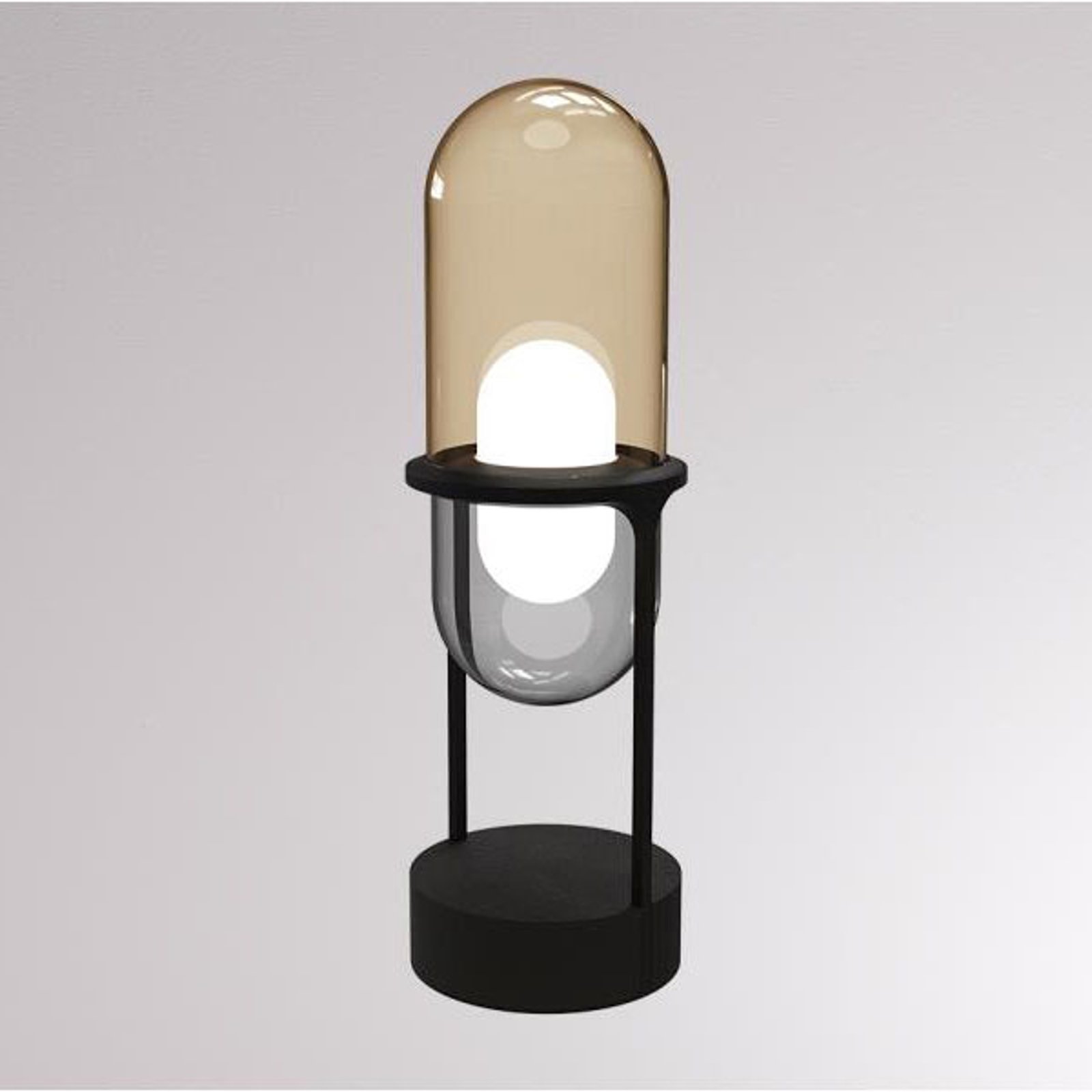 LOUM Pille LED-bordlampe champagne/grå