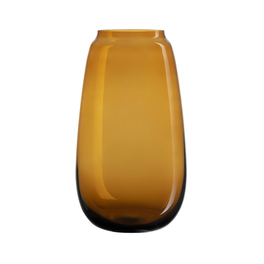 Hadeland Glassverk Siccori Vase 26cm Dyp Oker