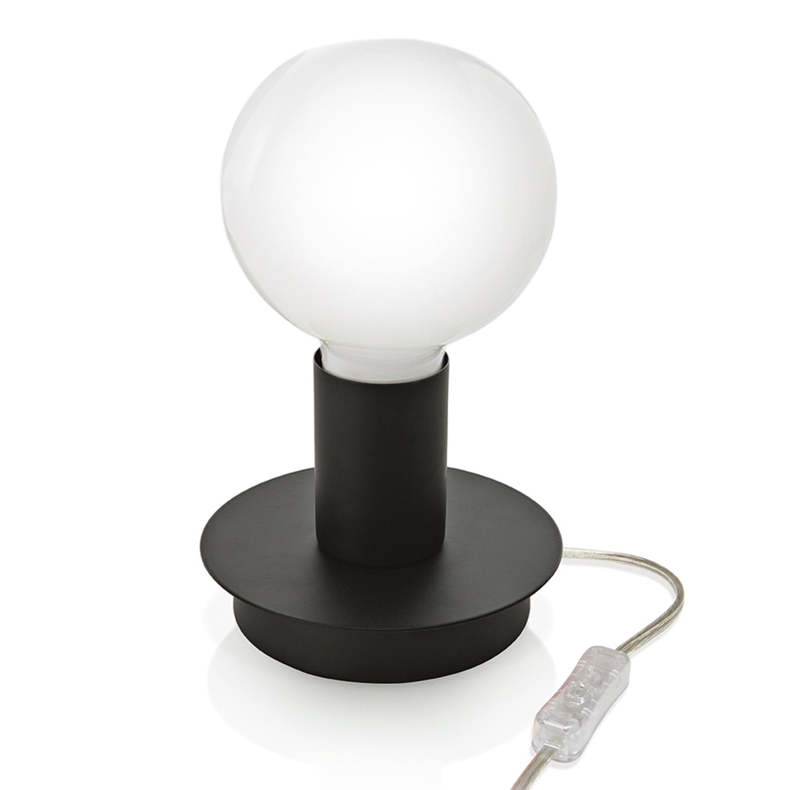 Puristisk bordlampe Lumetto - svart