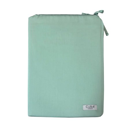 CURA Bamboo Dynetrekksett Vintage Grønn 150 x 210 cm