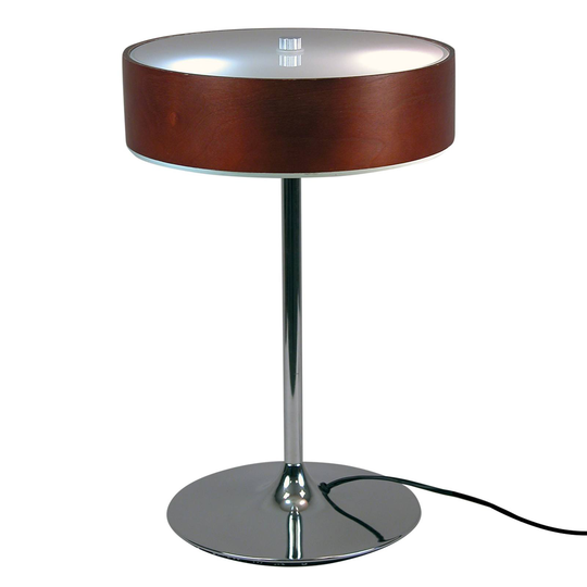 Malibu edel bordlampe med ibenholtdekorasjon