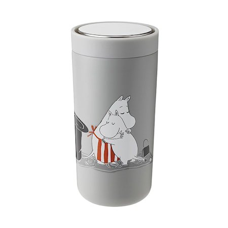 To Go Click d. steel, 0,4 l. – soft light grey – Moomin