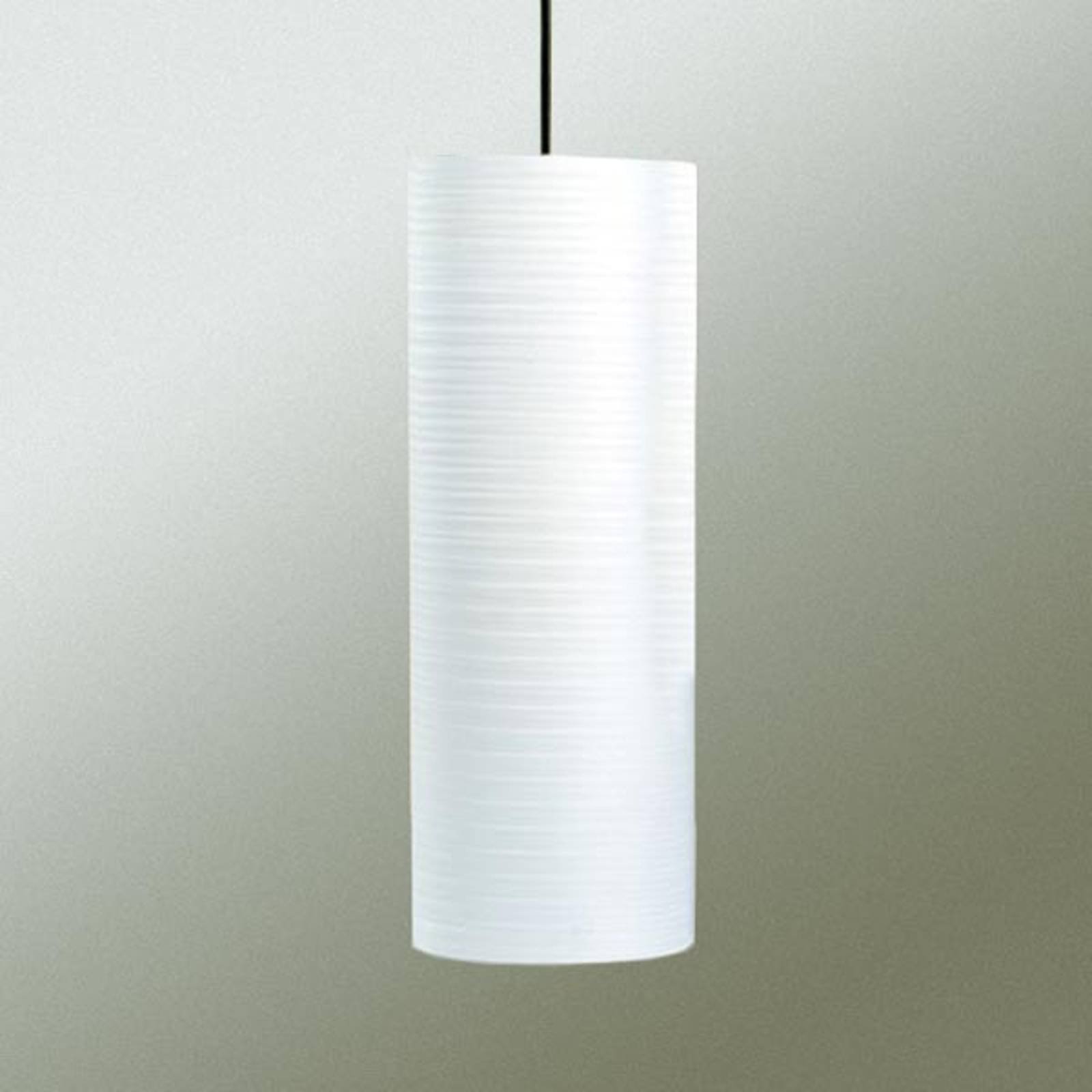 Tube pendellampe, 30 cm, hvit