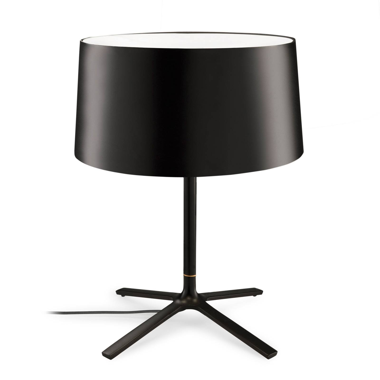 Grok Hall bordlampe med stoffskjerm, svart