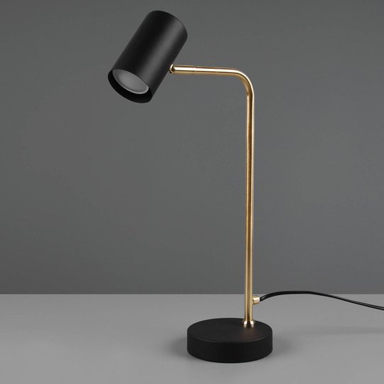 Bordlampe Marley, matt messing/matt svart