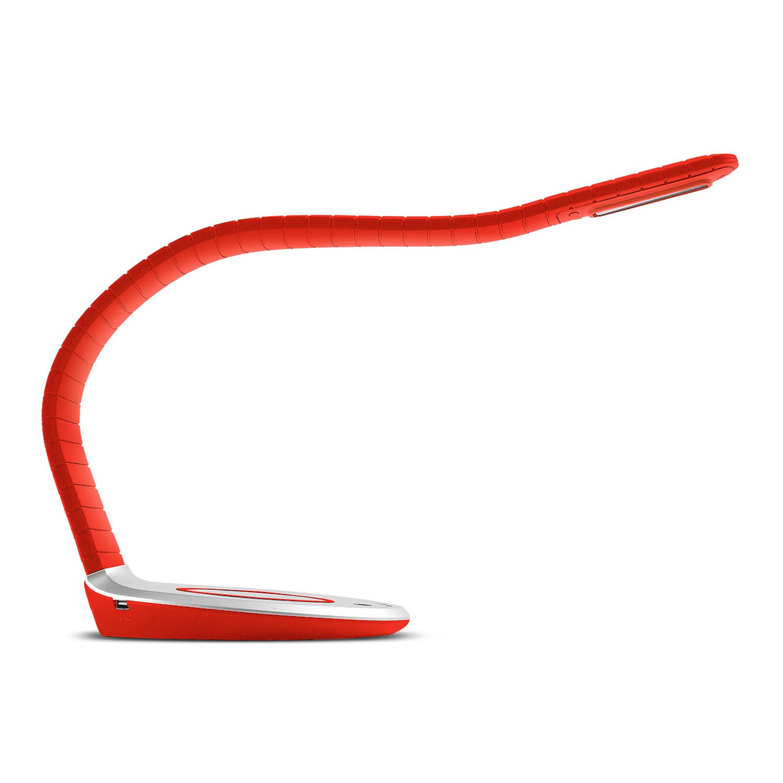 TRAE Luni LED-bordlampe, Qi, 5 000 K rød