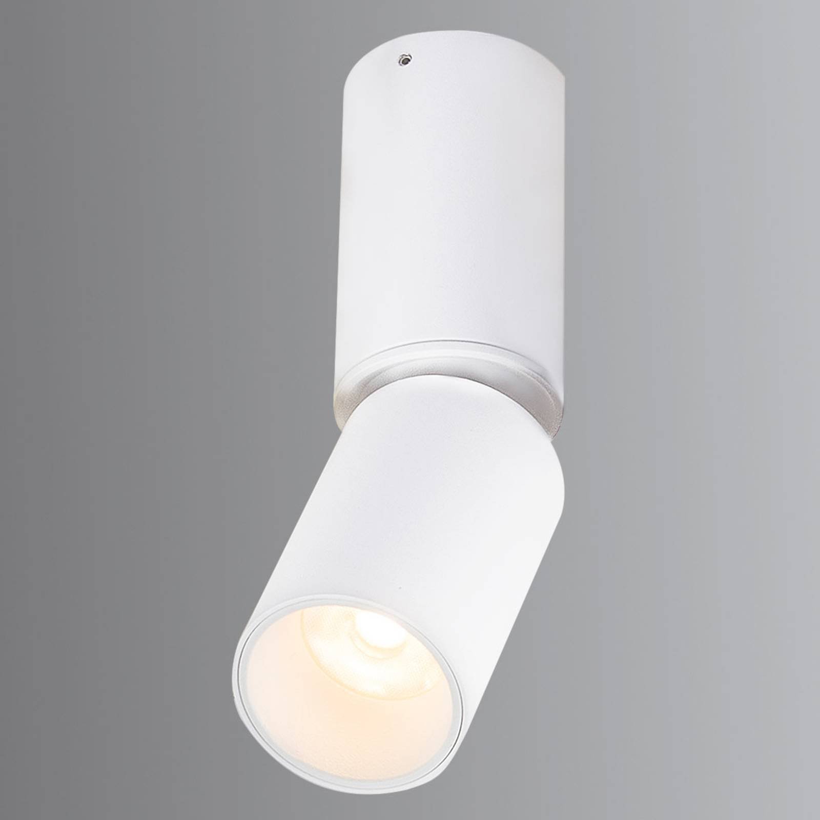 Bevegelig LED-takspot Luwin i aluminium