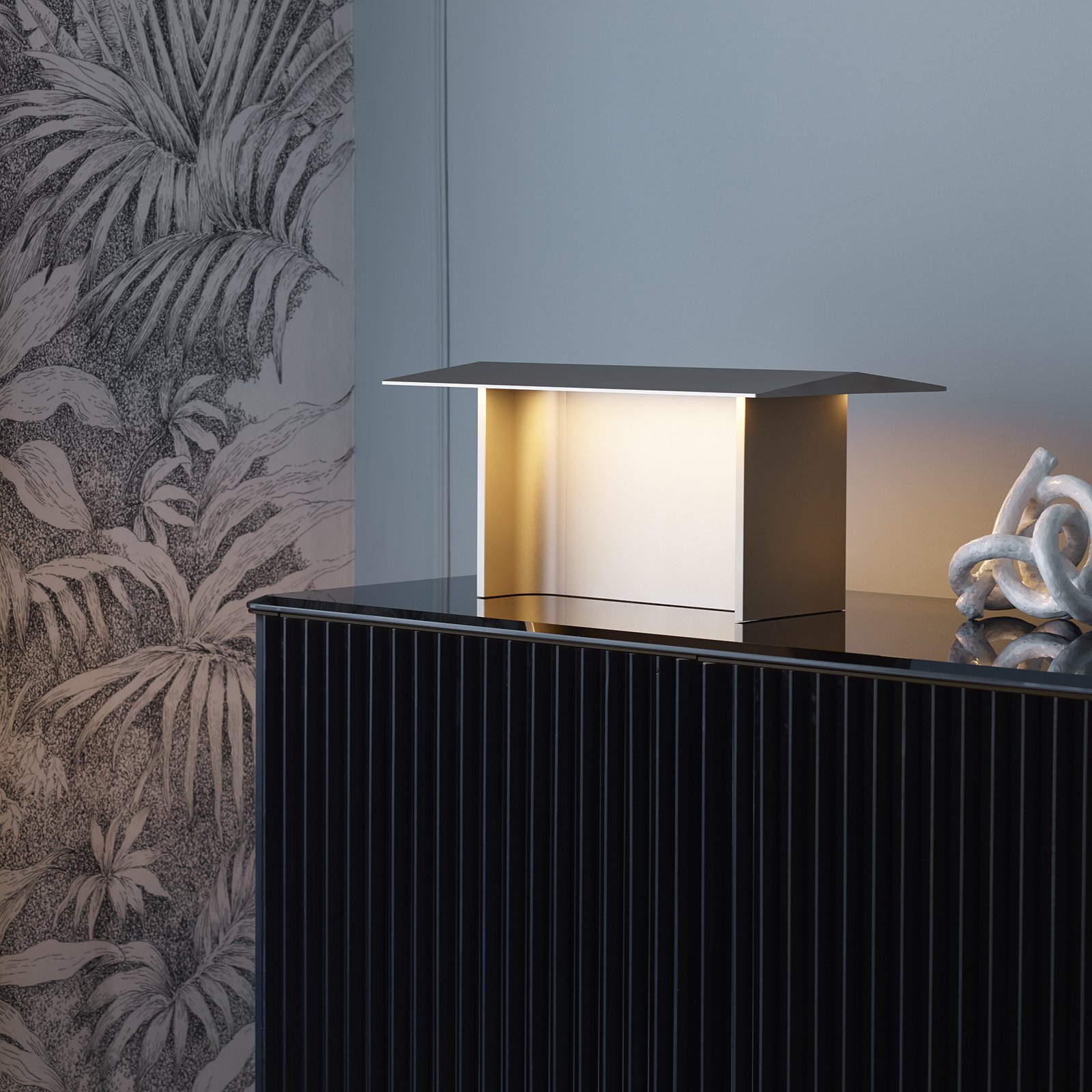 Luceplan Fienile LED-bordlampe, prosecco