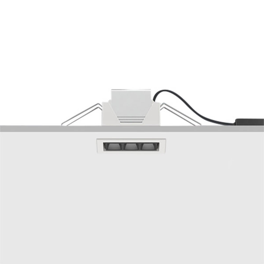 ERCO Compar innfelt wide flood hvit 12cm 10W 940