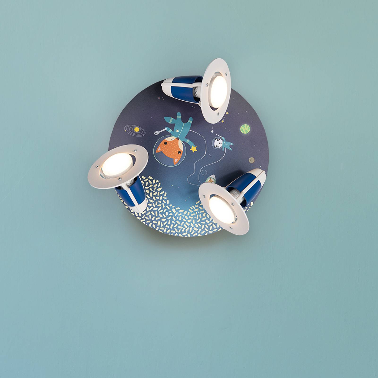 Taklampe Rondell Space Mission, blå