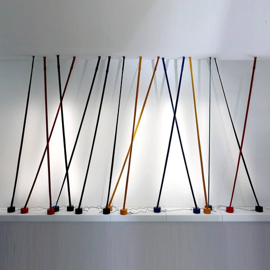 Martinelli Luce Elastica gulvlampe som bånd, gul