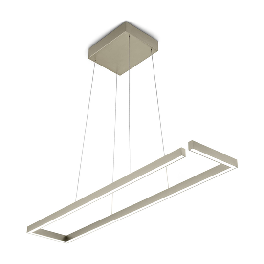 Marisa-100 LED-hengelampe, bronse, 100 x 20cm