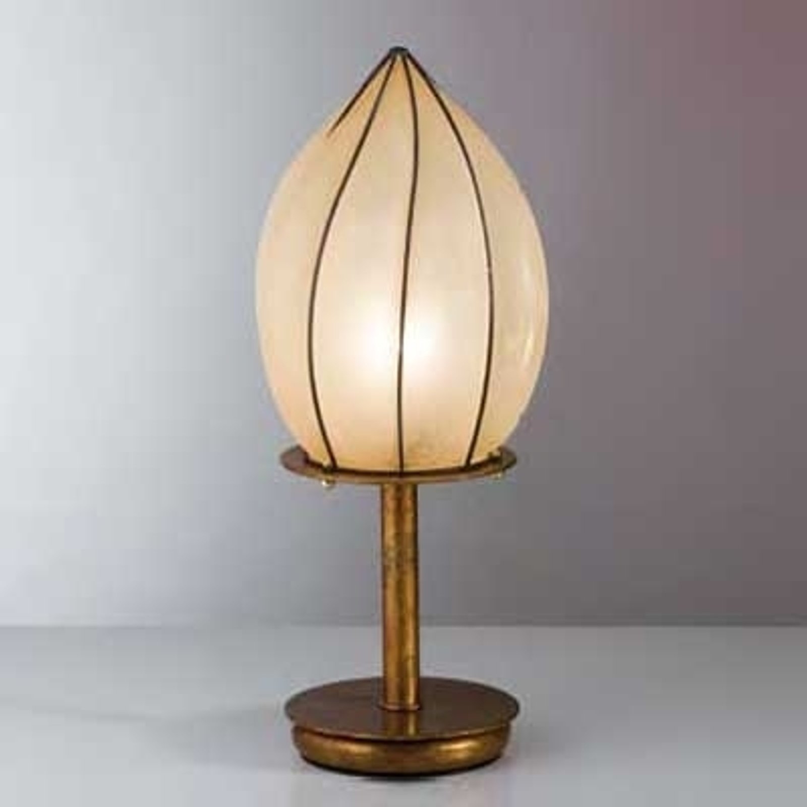 Bordlampe POZZO med Scavoglass, 48 cm.