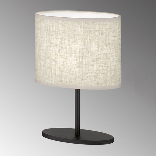 Momo bordlampe med stoffskjerm, svart/sand