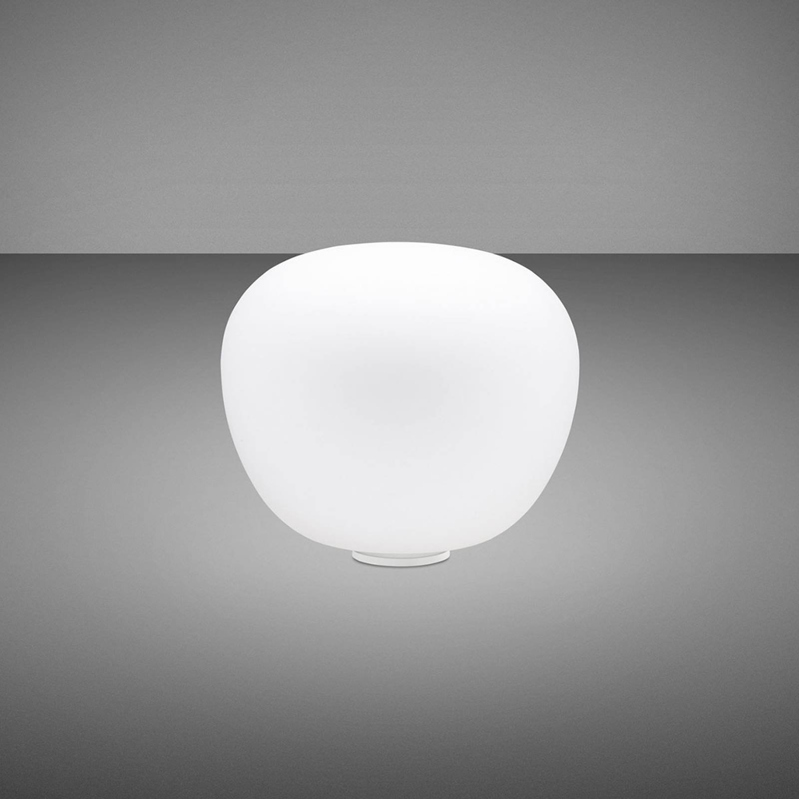 Fabbian Lumi Mochi bordlampe, liggende, Ø 20 cm