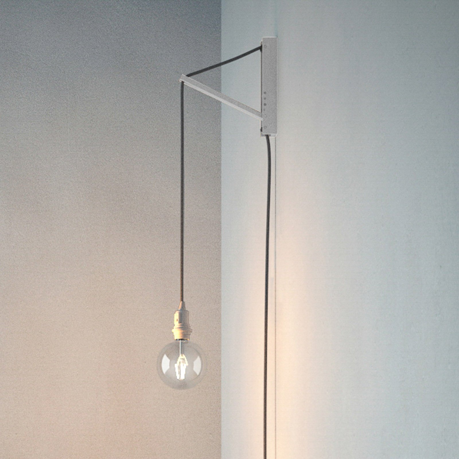 SEGULA Pinocchio hengelampe hvit, kabel jute
