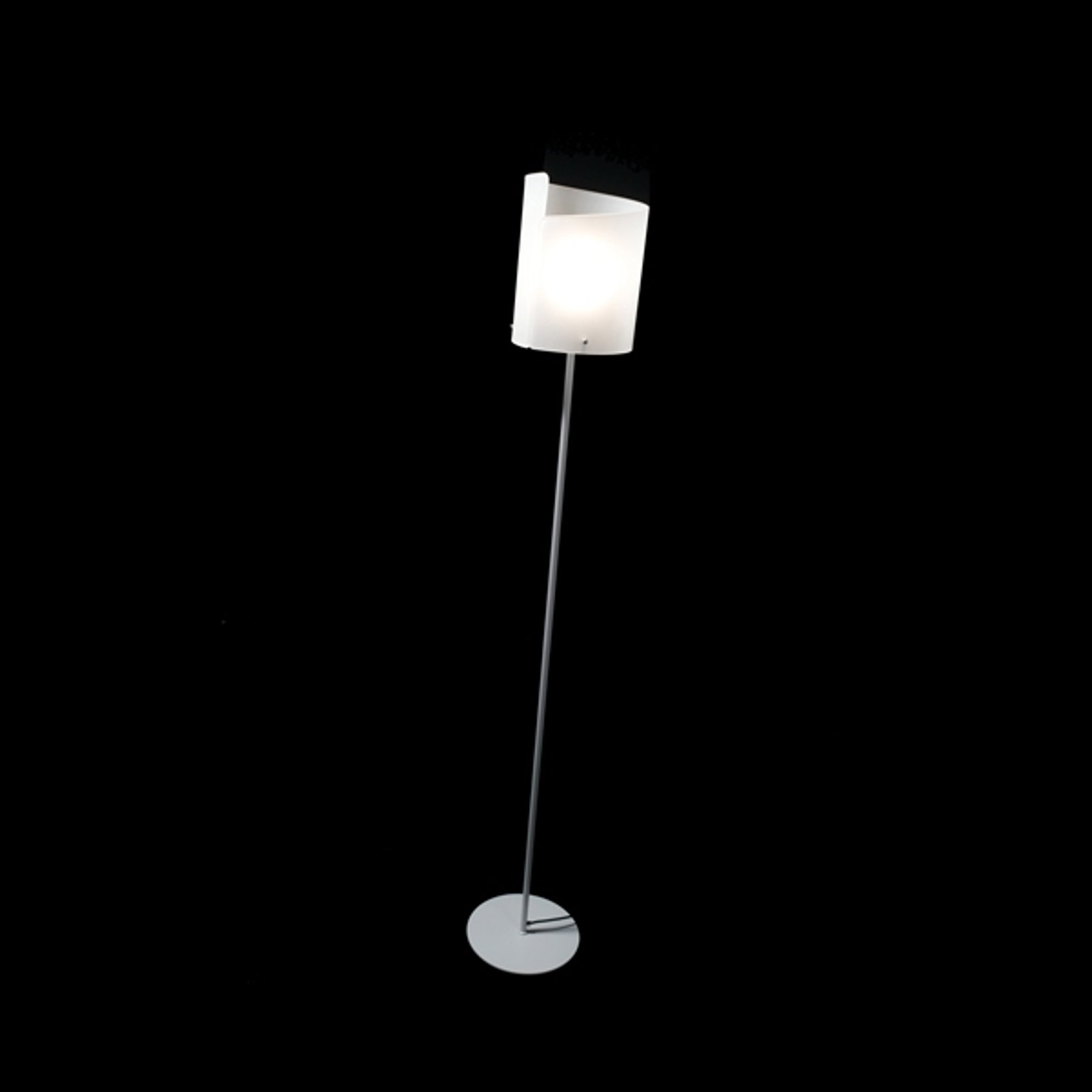 Filigran stålampe Papiro sølv