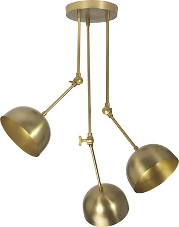 Brighton 3-armet tak Messing 65 cm