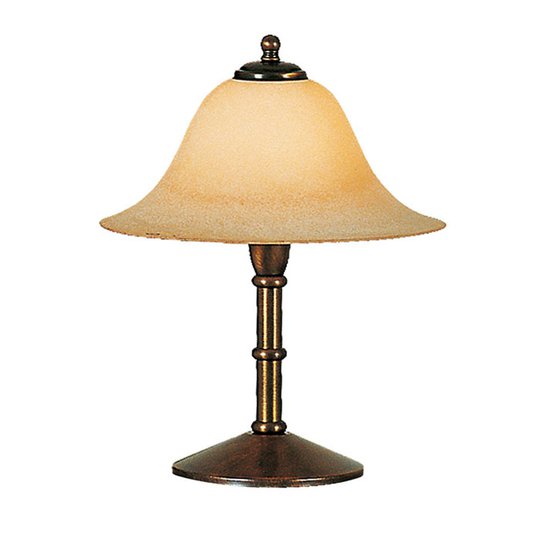 Menzel Anno 1900 bordlampe Scavo-røykglasskjerm