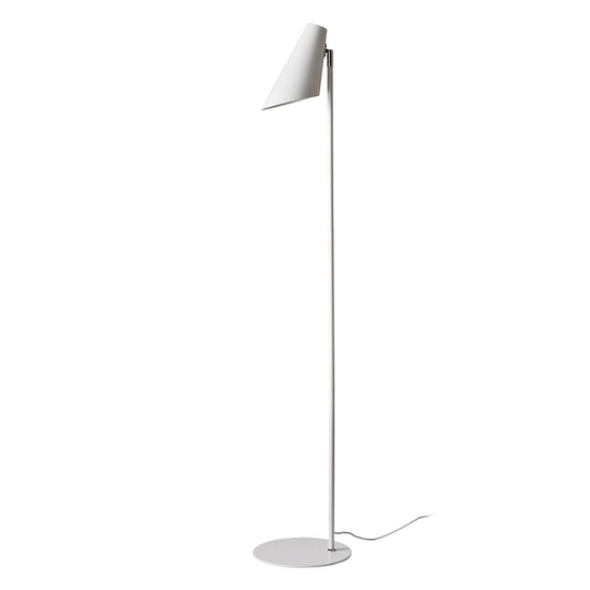 Dyberg Larsen Cale gulvlampe av metall hvit