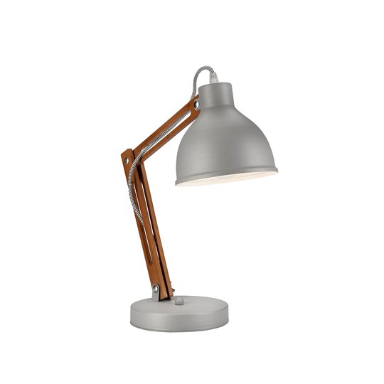 Bordlampe Skansen, justerbar, grå