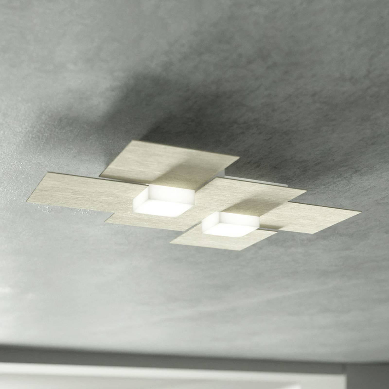 GROSSMANN Creo LED-taklampe 2 lys champagne