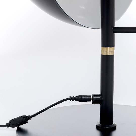 KARE Romy LED-bordlampe stål og glass svart