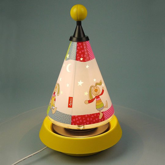 Carrousel Rainbow Rabbit bordlampe og nattelys