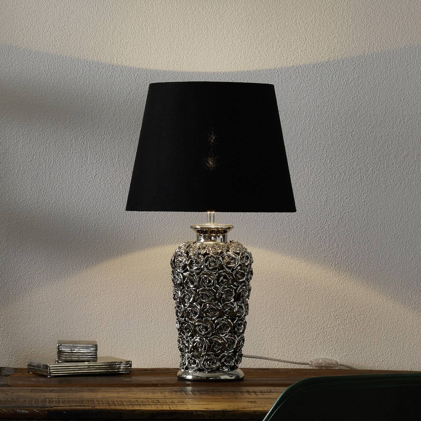Bordlampe Rose Multi med roseknopper