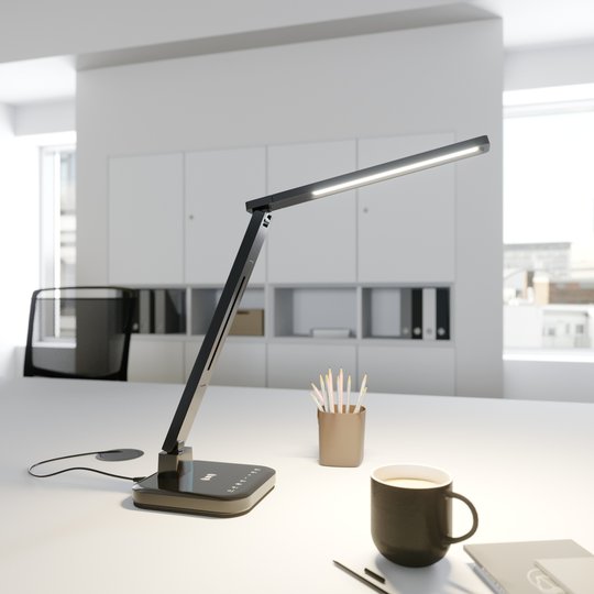 Arcchio Libia LED-bordlampe ladestasjon svart