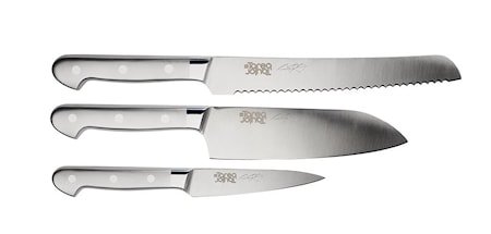 Kitchenware by Tareq Taylor 3-dels sett (brødkniv, santoku, petty)
