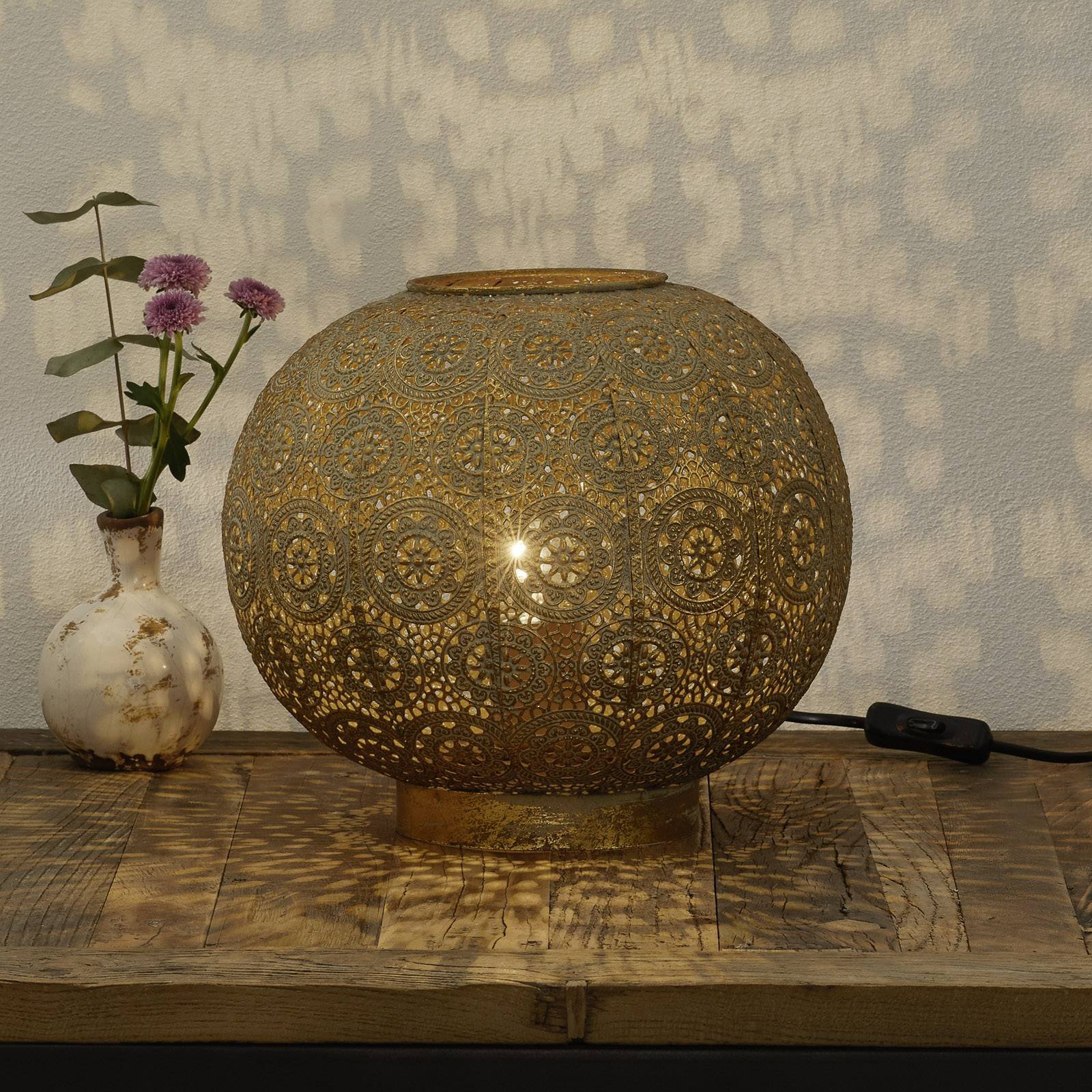 Bordlampe Stampa, kuleformet, høyde 28 cm