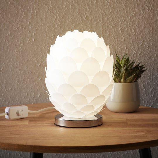Bordlampe Marees i hvitt Ø 15 cm