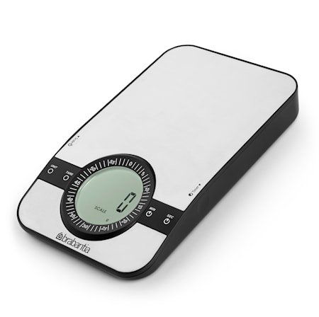 Profile kjøkkenvekt med timer Rektangulær Sølv