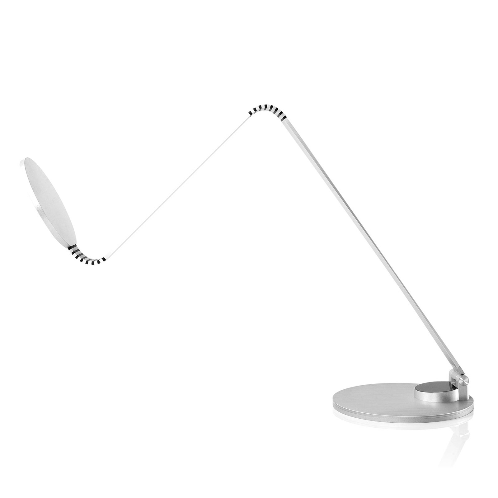 TRAE Muse LED-skrivebordslampe, 4 000 K alu