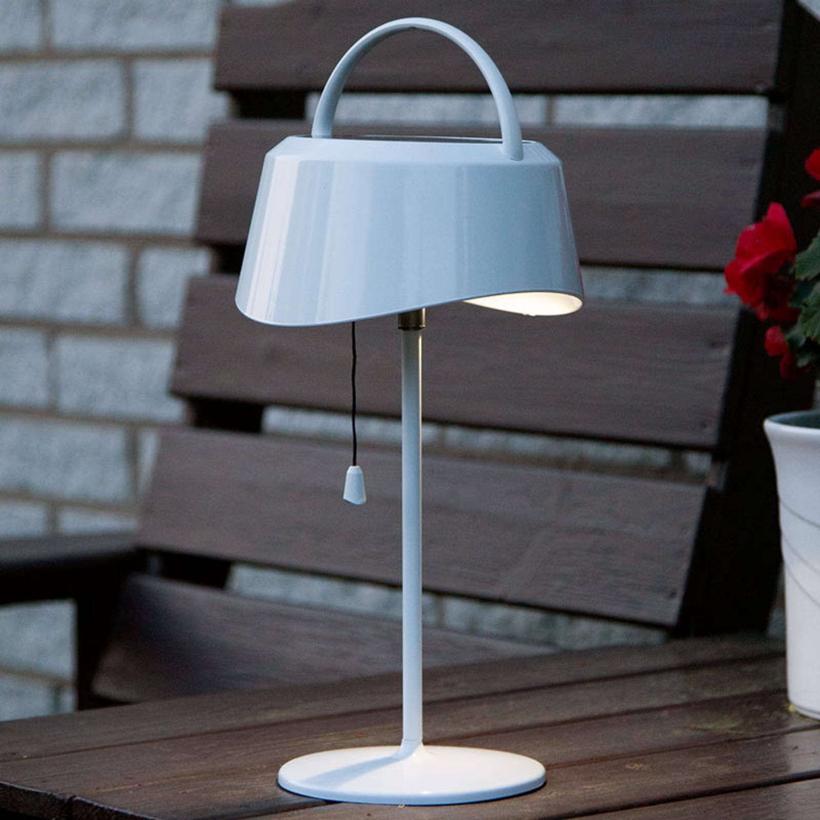Soldrevet LED-bordlampe Cervia - vippbar