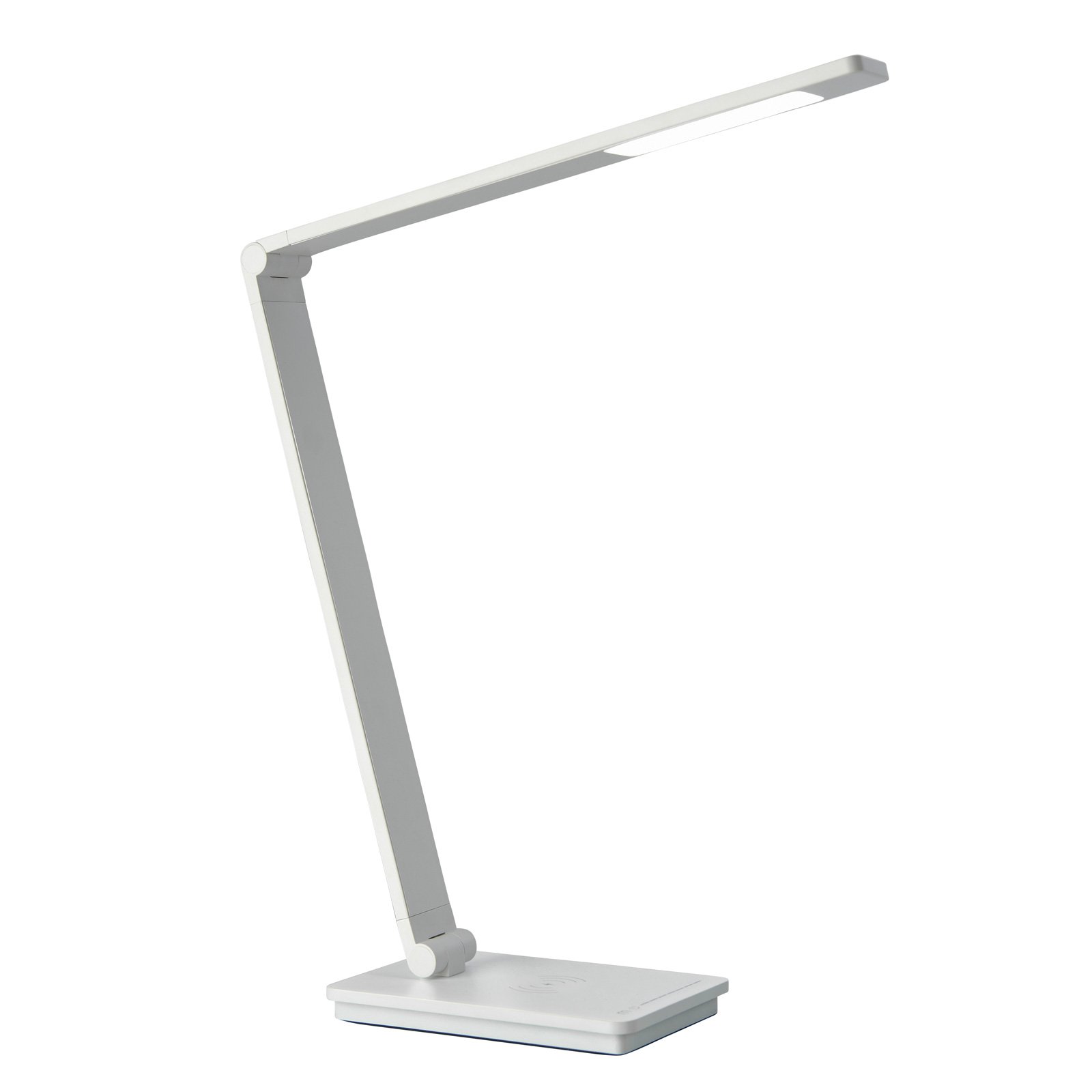 Skrivebordslampe Uli Phone, QI-ladestasjon, hvit
