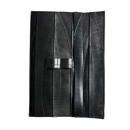 Notatbok Svart Gummi 15x21,5 cm