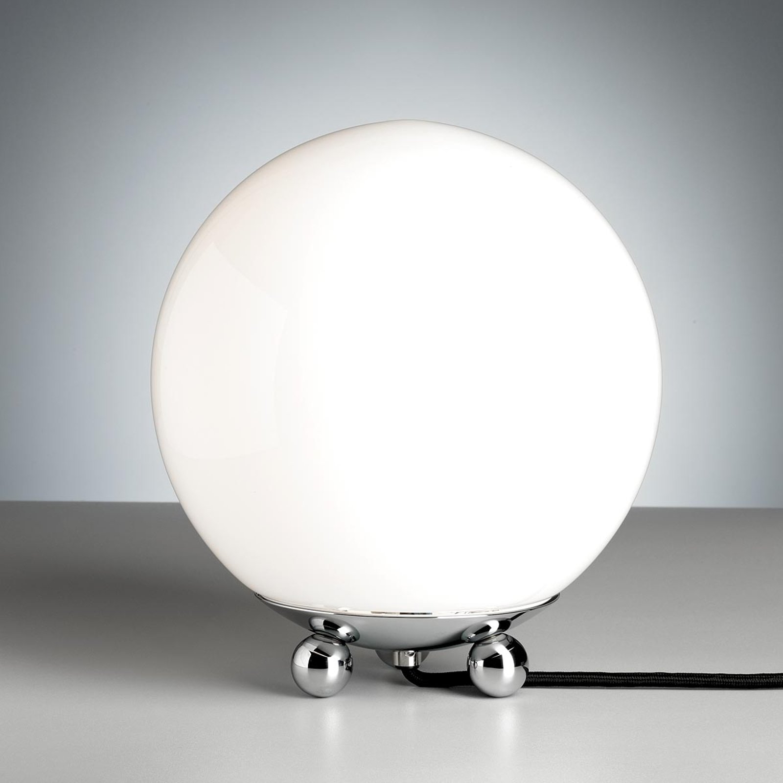 Bordlampe i Art Déco stil fra Frankrike krom