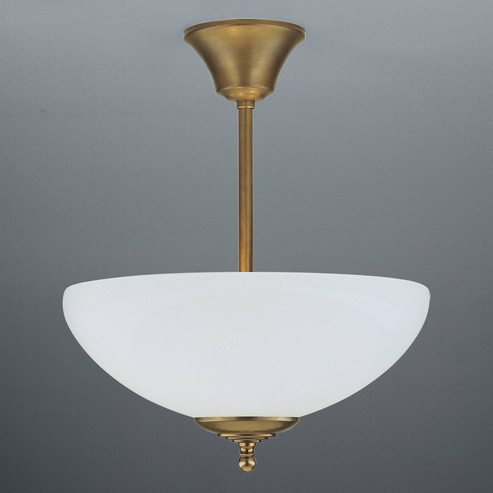 Håndlaget taklampe ANNI, messing