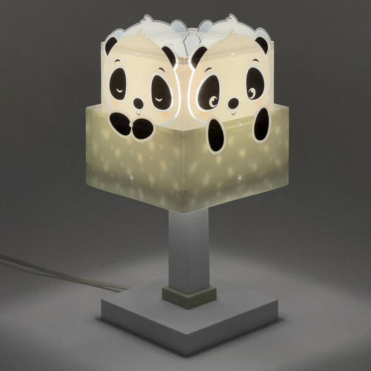 Dalber Panda bordlampe til barnerommet, grønn