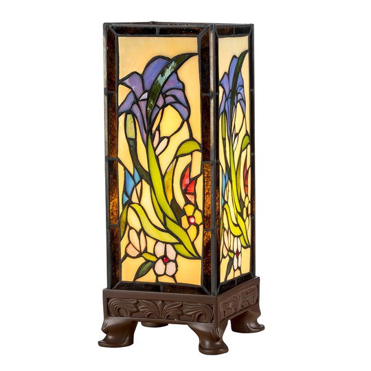 Bordlampe KT180029 i Tiffany-stil med fire bein