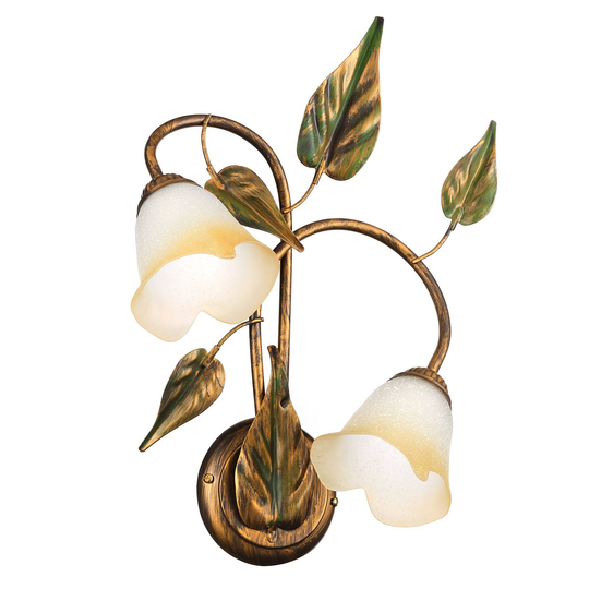 Vegglampe Miranda 2 lyskilder, bronse