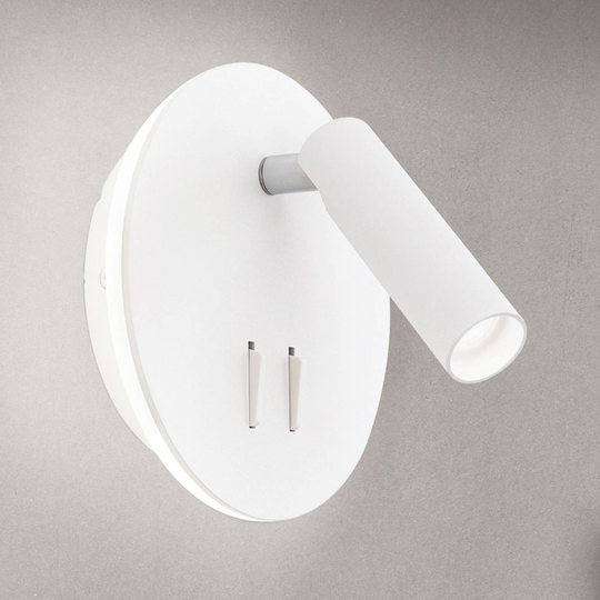 LED-vegglampe Lenny med 2 lyskilder, hvit