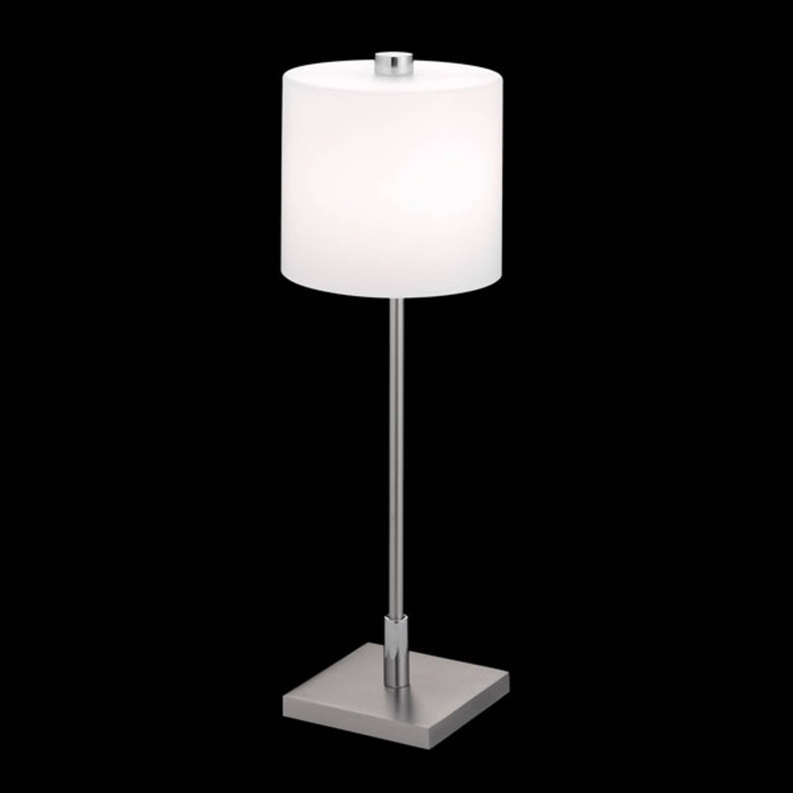 KNAPSTEIN bordlampe MERCY matt nikkel, krom