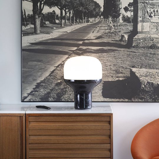 Martinelli Luce Delux bord, 43 cm marmor svart